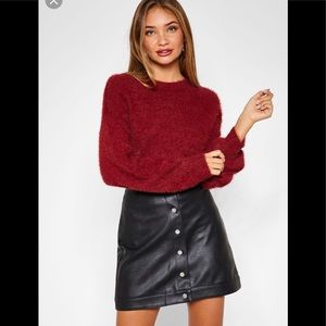 Topshop Mini Faux Leather skirt